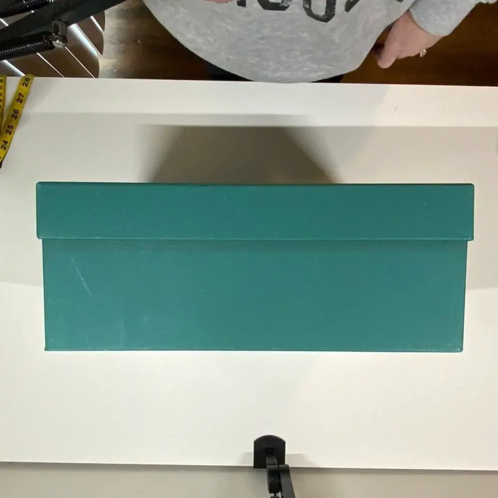 Buscemi | Shoe Box & 2 Dust Bags | Green | 14 W x 12 H x 5.25 D Inch